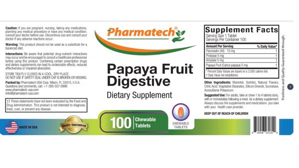 papaya fruit digestive
