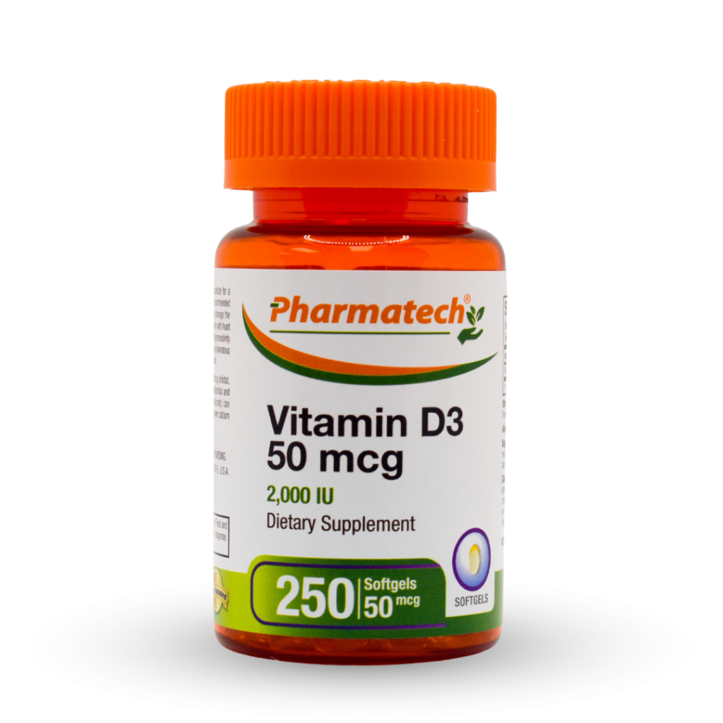 Vitamin D3 50 mcg (2,000 IU) - Pharmatech® Vitamins and Supplements Store